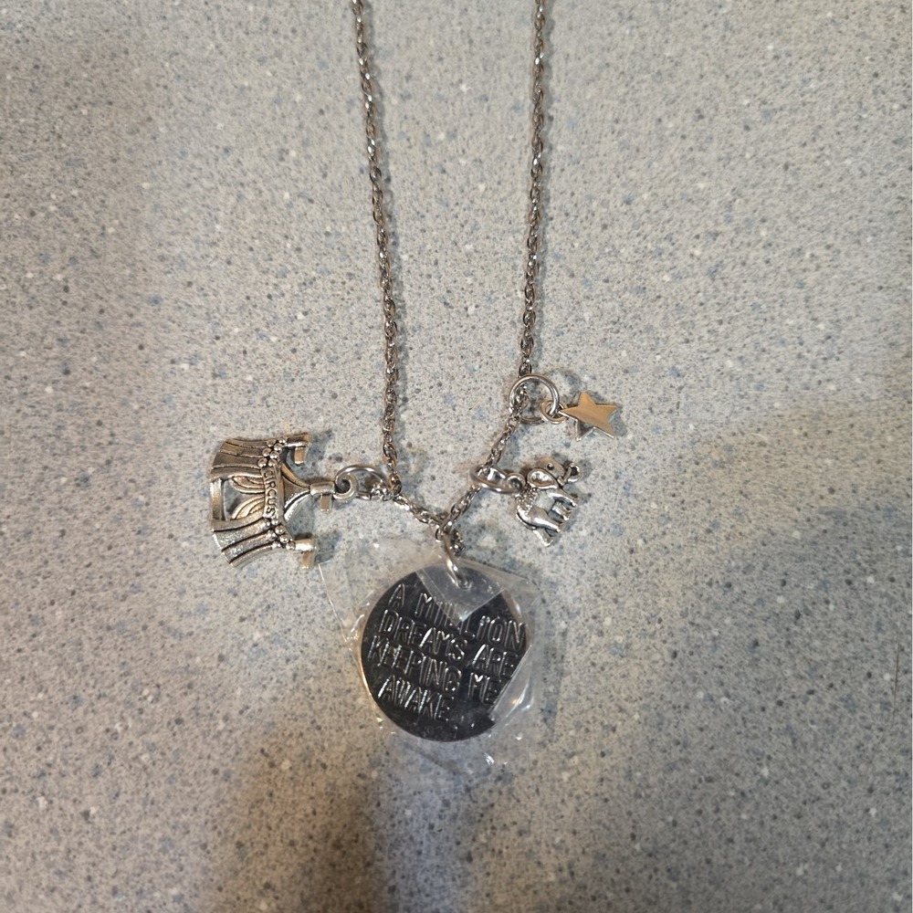 Greatest Showman Charm Necklace A Million Dreams Are Keeping Me Awake